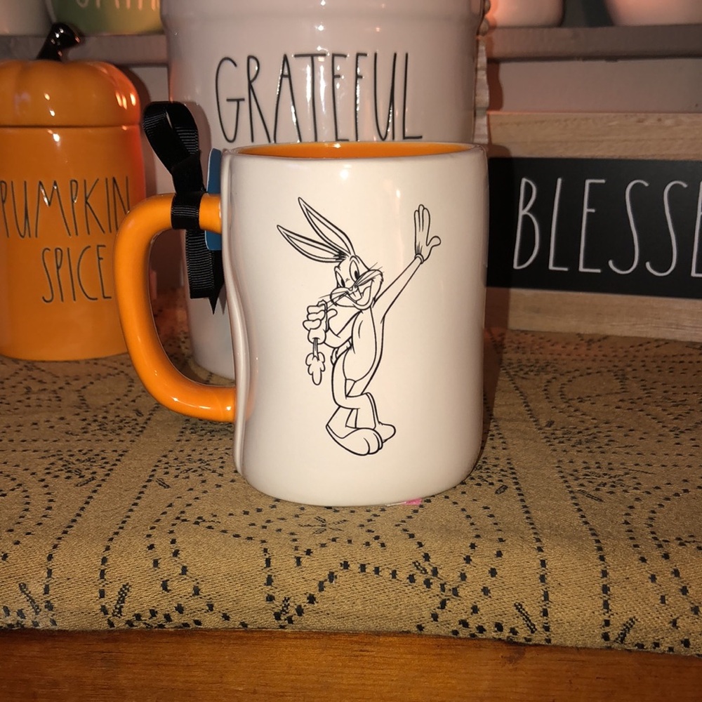 Rae Dunn WHAT’S UP DOC? Double Sided Mug (Looney Tunes-Bugs Bunny) - Picture 3 of 8